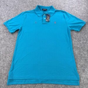 Polo Ralph Lauren Polo Shirt Youth XL 18-20 Deep Aqua Classic Pique Red Pony